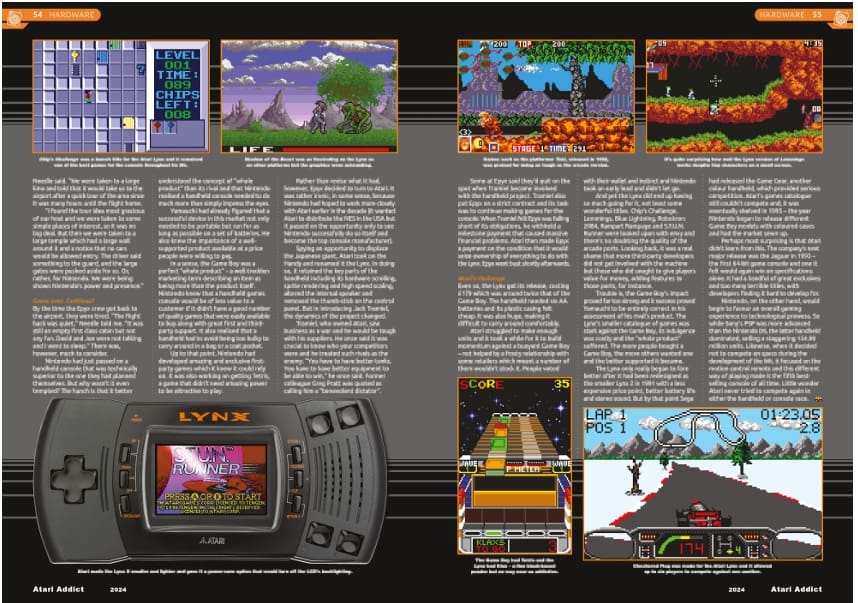 Atari Addict Lynx interior pages