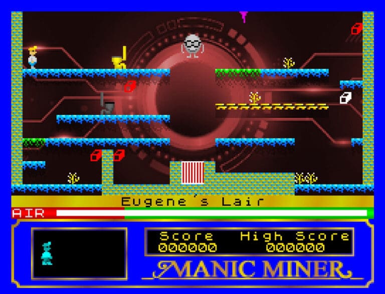 Manic Miner Eugene's Lair screen