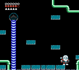 A screenshot from Christmas Crisis 2 NES