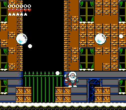 A screenshot from Christmas Crisis 2 NES