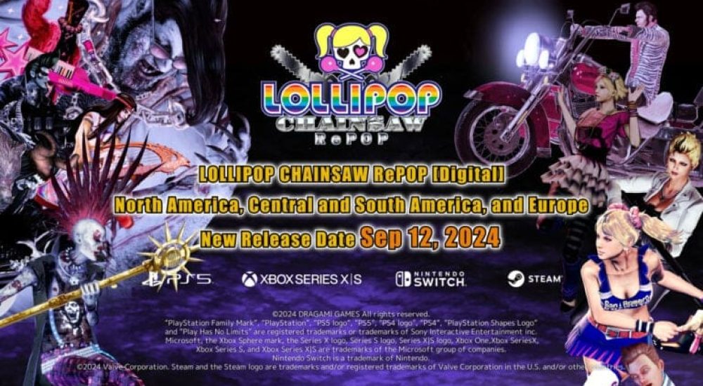 Lollipop Chainsaw RePOP's release date is now September 12 in the West