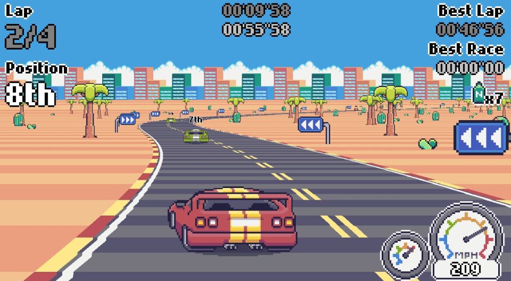 Retro-inspired racing game Steel Racer
