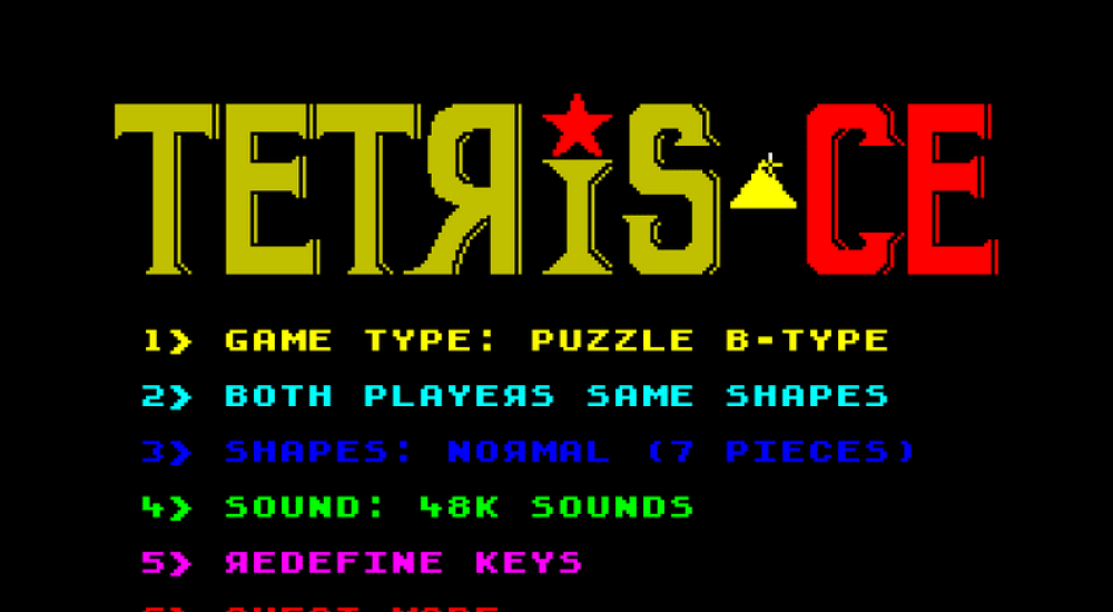 Tetris Championship Edition title screen