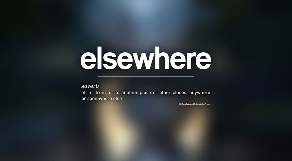 elsewhere