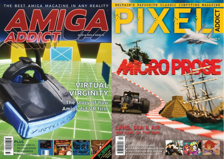 pixel and amiga addict covers